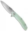 Maxace Knives Wind Flipper Liner Lock Knife Jade G-10 (3.875" Stonewash)
