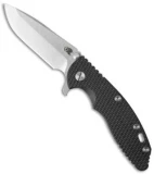 Hinderer Knives XM-18 3.5 Spanto Flipper Knife Black (Working Finish)