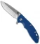 Hinderer Knives Fatty Edition XM-18 3.5 Spanto Flipper Knife Blue (Stonewash)
