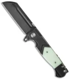 Andre de Villiers Custom Mega Butcher Knife Distress/Glow (4.5" Black SW) AdV