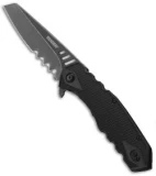 CRKT Ruger Knives Follow-Through Flipper Knife (3.75" Black SW Serr) R1705K