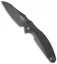 Rike Knife RK1503 Flipper Knife Black Stonewash Titanium (3.25" Black)