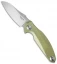 Rike Knife RK1503 Flipper Knife Gold Titanium (3.25" Stonewash)