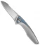 Custom Knife Factory Tegral Flipper Titanium Integral Knife (3.6" Satin) CKF