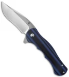 Kizer Vanguard Series Dorado Flipper Knife BlackBlue G-10 (3.5" Satin) V4455A2