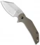 Grindhouse Knives Mini-FOK Frame Lock Knife Bronzed Ti (2.875" Satin)