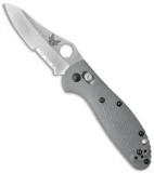 Benchmade Mini Griptilian AXIS Knife Gray/Blue G-10 (2.91" Satin Serr) 555S-1