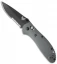 Benchmade Griptilian AXIS Lock Knife Gray/Blue G-10 (3.45" Black Serr) 551SBK-1