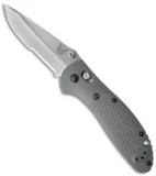 Benchmade Griptilian AXIS Lock Knife Gray/Blue G-10 (3.45" Satin Serr) 551S-1
