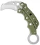 Mantis Vuja De Balisong Karambit Crossover Knife Green G-10 (2" Satin) MK-4G