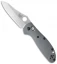 Benchmade Mini Griptilian AXIS Lock Knife Gray/Blue G-10 (2.91" Satin) 555-1