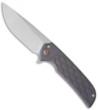 Ferrum Forge N-TAC Flipper Knife Purple/Diamond Titanium (3" Stonewash)