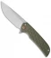 Ferrum Forge N-TAC Flipper Knife Green/Diamond Titanium (3" Stonewash)