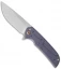 Ferrum Forge N-TAC Flipper Knife Purple/Plates Titanium (3" Stonewash)