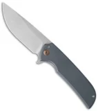 Ferrum Forge N-TAC Flipper Knife Blue/Plain Titanium (3" Stonewash)