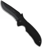 Emerson Super Commander BTS Knife w/ Wave (4" Black Serr)