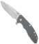 Hinderer Knives XM-18 3.5 Spanto Flipper Knife Gray G-10 (Stonewash)