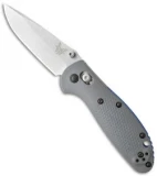 Benchmade Mini Griptilian AXIS Lock Knife Gray/Blue G-10 (2.91" Satin) 556-1