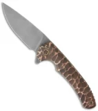 John Gray Custom Intercept Flipper Knife Copper (3.875" Bead Blast)