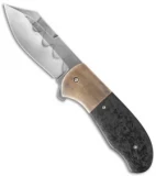 Chuck Gedraitis Medium Puffin Flipper Carbon Fiber/Bronze (3.125" Hamon)