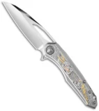 Marfione Custom Sigil Flipper Knife Dragon/Tiger Motif SS (Mirror Polish) 2015
