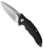 Brous Blades Caliber Flipper Knife Limited Edition Black G-10 (3" Plain)