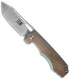 Chaves American Made JB Stout Megalodon 325 Knife Bronze/Green Ti (3.25" SW)