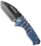 Medford Praetorian Ti Frame Lock Knife Blue Ano Titanium (3.75" Black) MKT