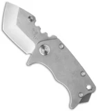 Medford Panzer Tanto Frame Lock Knife Tumbled Titanium (2.5" Stonewash) MKT