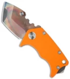 Medford Panzer Tanto Frame Lock Knife Orange G-10/ Blue Ano (2.5" Vulcan) MKT