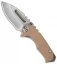 Medford Micro Praetorian G Knife Coyote Tan G-10/Flame (2.875" Stonewash) MKT