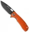 Maxace Balance Liner Lock Knife Orange G-10 (3.625" Smokewash S35VN)