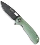 Maxace Balance Liner Lock Knife Jade G-10 (3.625" Smokewash S35VN)