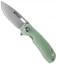 Maxace Balance Liner Lock Knife Jade G-10 (3.625" Stonewash S35VN)