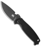 DPx HEST/F Frame Lock Knife Black G-10/Ti (3.25" Gray Niolox)
