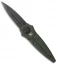 Paragon Warlock Folding Knife OD Green Aluminum (3.9" Black)
