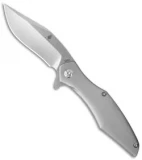 Kizer Cucchiara Trifecta Frame Lock Knife Titanium (3.875" Stonewash) Ki5462A1
