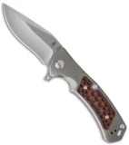 Kizer IFT-L Frame Lock Knife Titanium (3.5" Stonewash) Ki4452
