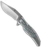 Kizer Cucchiara Compadre Frame Lock Knife Titanium (4" Stonewash) Ki5465A2