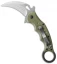 Fox Knives Karambit Folder Knife OD Green G-10 (3.1" Stonewash) 479ODSW