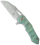 Ferrum Forge + Toxic Blades Kylin Flipper Green Titanium (2.875" SW)