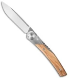 Actilam T3 Olive Wood Folding Knife (3.25" Plain) T3W