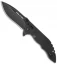Real Steel Knives E77 Flipper Knife Black G-10 (3.25" Smokewash)