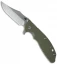 Hinderer Knives XM-24 Bowie Flipper Knife OD Green (4" Stonewash)