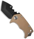 Medford Panzer Tanto Frame Lock Knife Coyote (2.5" Black) MKT