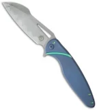 Ferrum Forge + Arena Knives Tredecim Model 13 Flipper Blue Ti (3.625" BB/SW)
