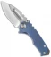 Medford Micro Praetorian T Knife Blue Titanium (2.875" D2 Tumbled) MKT