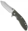 Hinderer Knives XM-18 3.5 Skinner Frame Lock Knife OD Green (Stonewash)