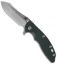Hinderer Knives XM-18 3.5 Skinner Frame Lock Knife Dark Green (Stonewash)