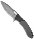 Ferrum Forge + Kramer Custom Knives Deity Flipper Titanium (3.75" SW) DK/GY